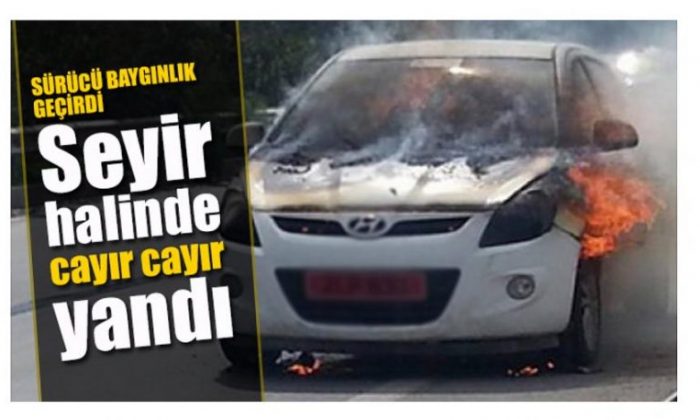Seyir halinde cayır cayır yandı!