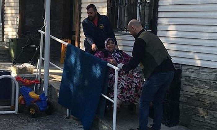 Hastanede kalan teyzeye Büyükşehir yardımı