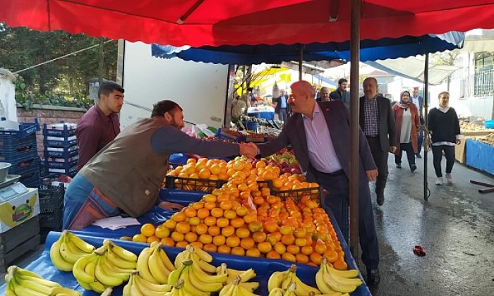 Yenikent Pazarı’nda tezgahlar açıldı