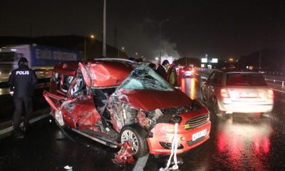 Kamyona arkadan çarptı 1 ölü 5 yaralı!