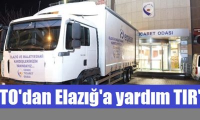 GTO duyarlılığını gösterdi,  Elazığ’a TIR dolusu yardım!