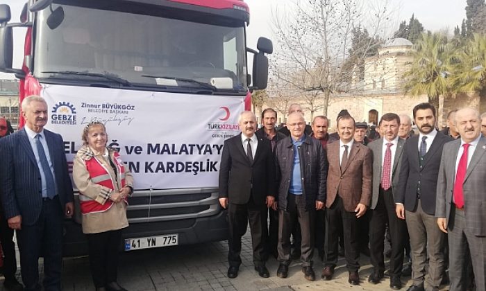 Yardım tırı dualarla deprem bölgesine uğurlandı