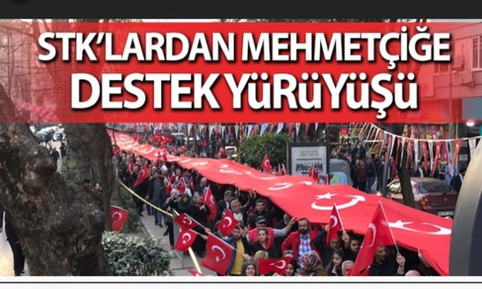 Kocaeli’de binler şehitlerimiz için yürüdü!