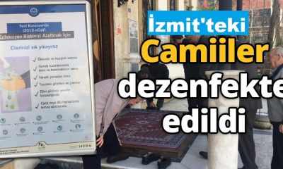 İzmit’teki Camiler Dezenfekte Ediliyor!