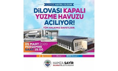 Dilovası yarı olimpik yüzme havuzu açılıyor