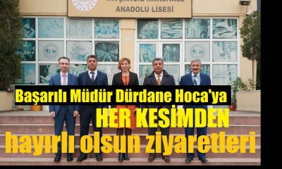 Başarılı Okul Müdürüne Her Kesimden Hayırlı Olsun Ziyaretleri!