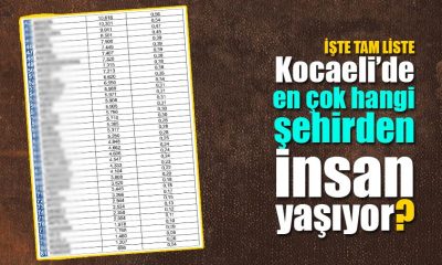 Kocaeli’de Hangi İlden Kaç Kişi Yaşıyor?