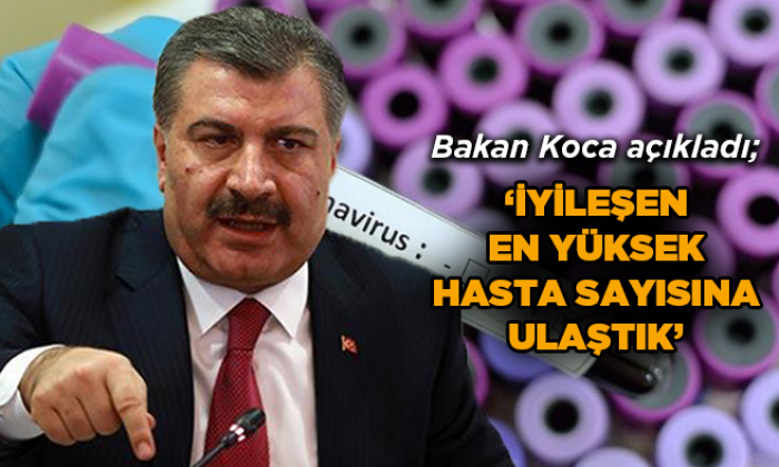 Bakan Koca ”İyileşen en yüksek hasta sayısına ulaştık”