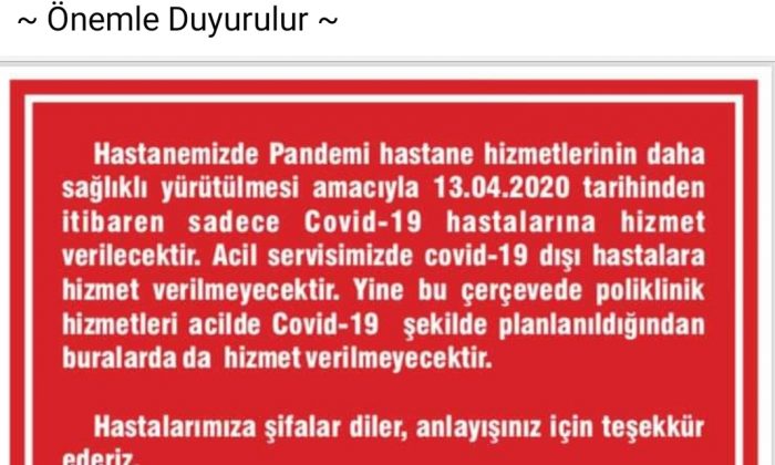 Darıca Farabi hastanesinden önemli duyuru
