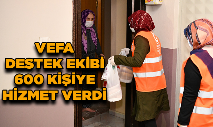 Çayırova’da  Vefa destek ekibi 600 kişiye hizmet verdi