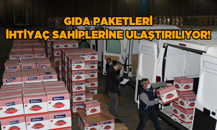 Gıda paketleri ihtiyaç sahiplerine ulaştırılmaya başlandı!
