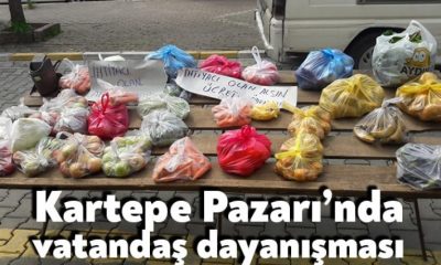 Kartepe Pazarı’nda vatandaş dayanışması!