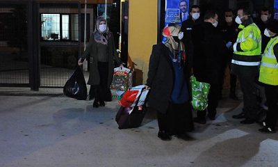 Kocaeli’de, Avrupa’dan gelenlerin karantina tahliyesi başladı!