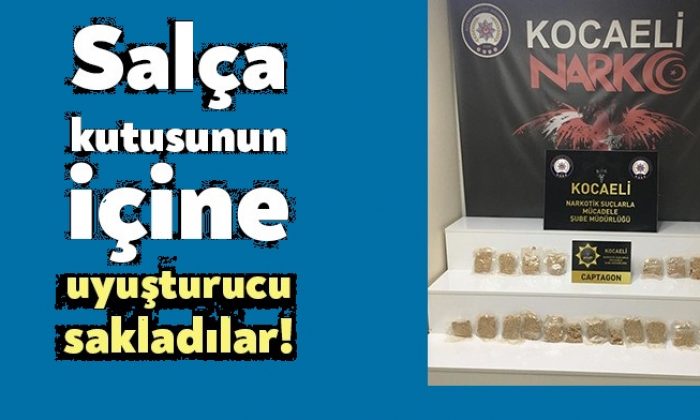 Salça kutusunun içine uyuşturucu sakladılar!