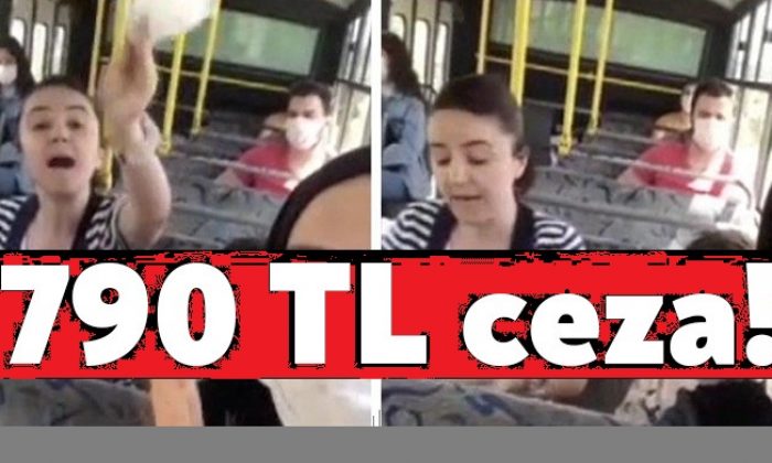Maskesiz kadına 790 TL ceza!