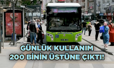 Kocaeli’de toplu taşıma günlük kullanımı arttı!