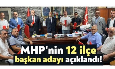 MHP Kocaeli’nin 12 ilçe başkan adayı açıklandı!