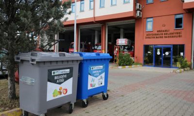 Büyükşehir birimlerine atık konteyneri