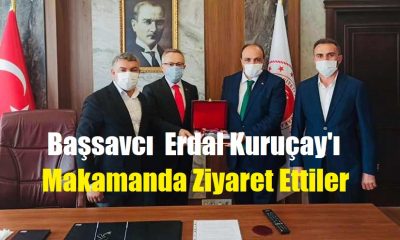 Başsavcı Kuruçay’ı makamında ziyaret ettiler