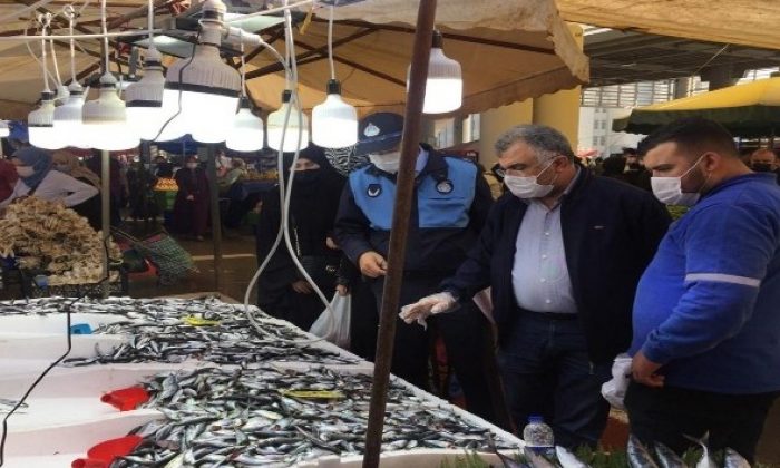 Gebze Zabıtası balıkçıları denetledi