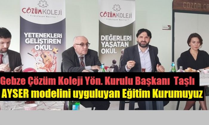 Gebze Çözüm Kolejinde AYSER Eğitim Modeli Başarıyla Uygulanıyor
