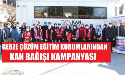 Gebze Çözüm Eğitim Kurumlarından Kan Bağışı Kampanyası