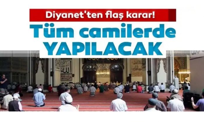 Tüm camilerde yağmur duası okunacak