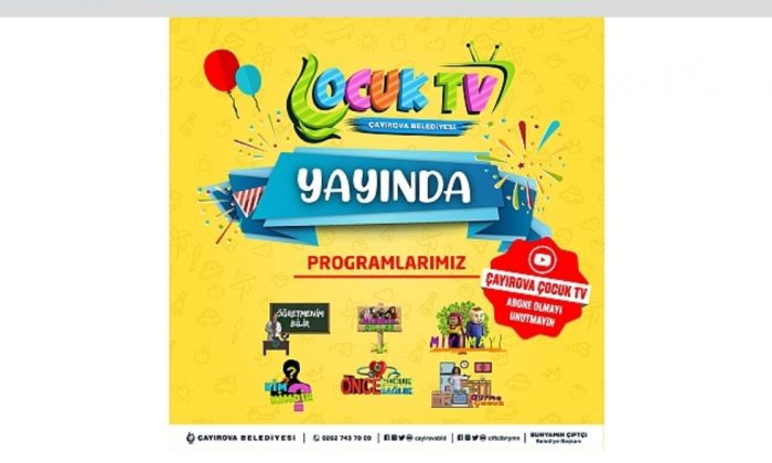 Çayırova Belediyesi Çocuk TV yayında