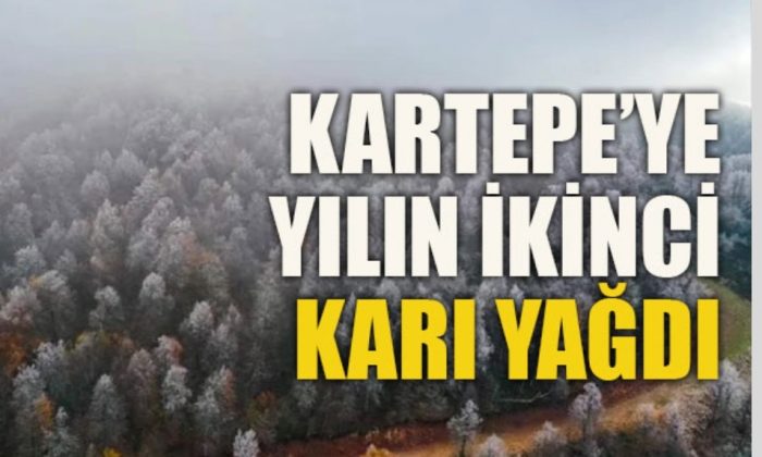 Kartepe’ye yılın ikinci karı yağdı