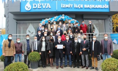 DEVA Partisi Kocaeli İl Yönetimi Mazbatasını Aldı