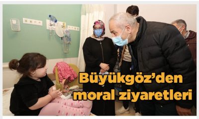 Büyükgöz’den hastalara moral ziyaretleri