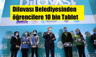 Dilovası Belediyesinden öğrencilere 10 bin Tablet