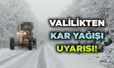 Kocaeli Valiliğinden kar yağışı uyarısı!