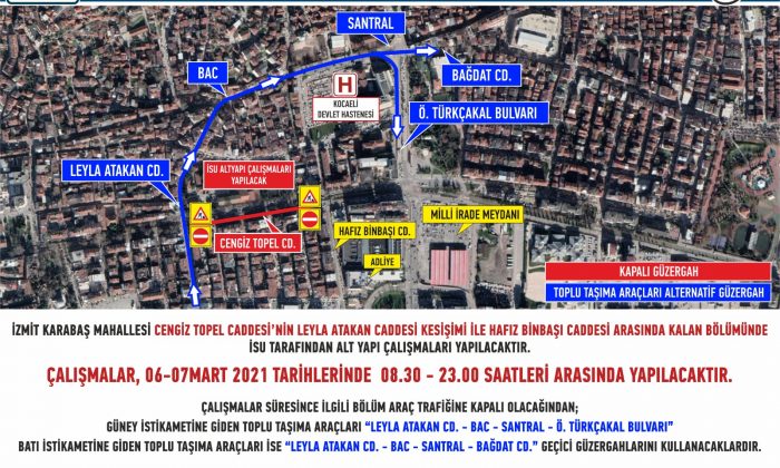 İSU, şehir merkezinde çalışma yapacak