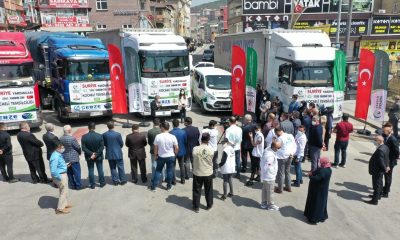 Yardım Tır’ları Dilovası’ndan uğurlandı