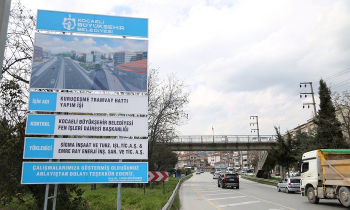 Kuruçeşme tramvay hattına çalışmalar başladı