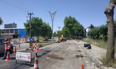 Gebze’deki önemli caddelerde yol onarımı yapıldı