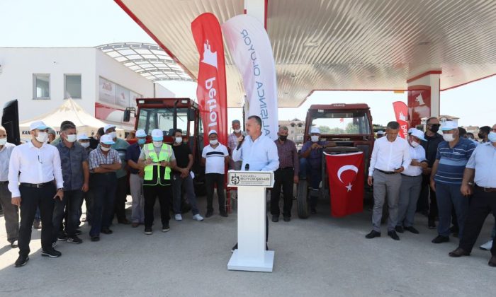 Büyükşehir’den çiftçilerimize 2 milyon litre akaryakıt desteği