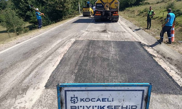Körfez, Belen ve Kalburcu köylerini bağlayan yolda asfaltlama