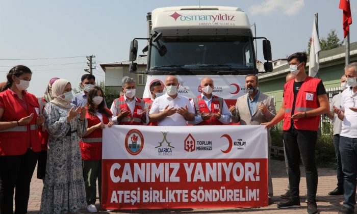 Manavgat’a Darıca’dan Destek Tırı Yola Çıktı