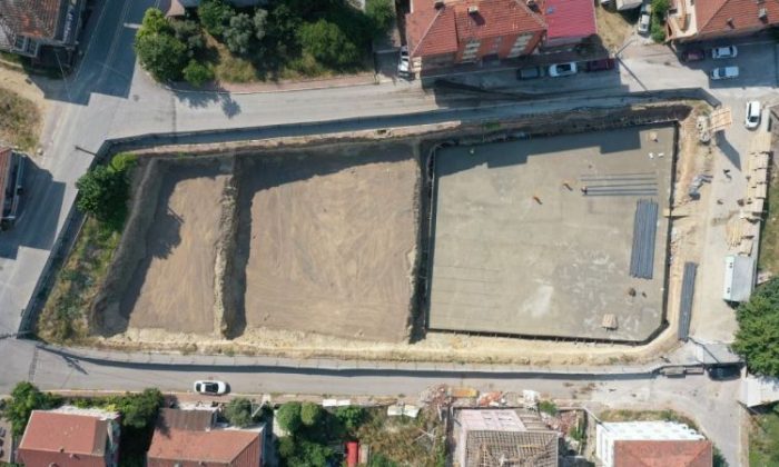 Dilovası katlı otoparkta hafriyat kazısı bitti