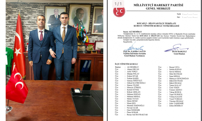 MHP Dilovası İlçe Yönetimi Onay Aldı!