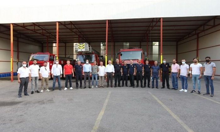 Başkan Aygün,Derince İtfaiye Grup Amirliğini ziyaret etti.
