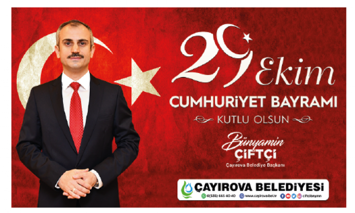 Çayırova Belediyesi 29 Ekim Kutlama İlanı