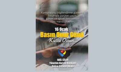 Gebze Ticaret Odası 16 Ocak Basın Onur Günü İlanı