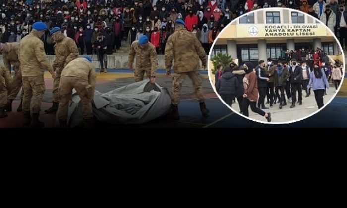Yahya Kaptan Anadolu Lisesinde Deprem Tatbikatı