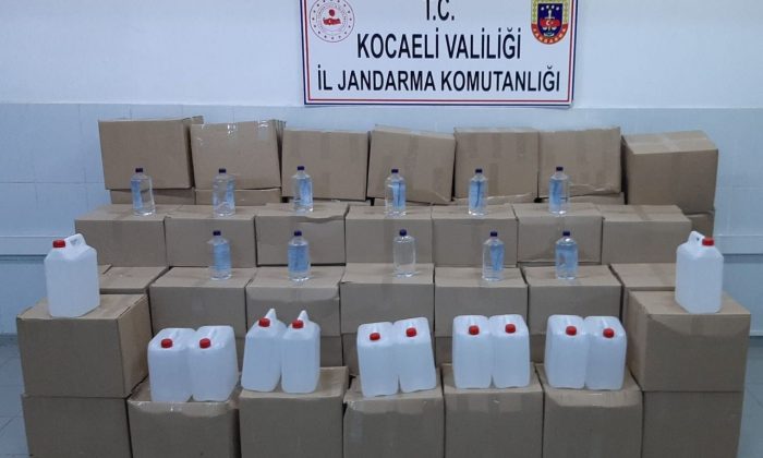 1400 litre etil alkol ele geçirildi