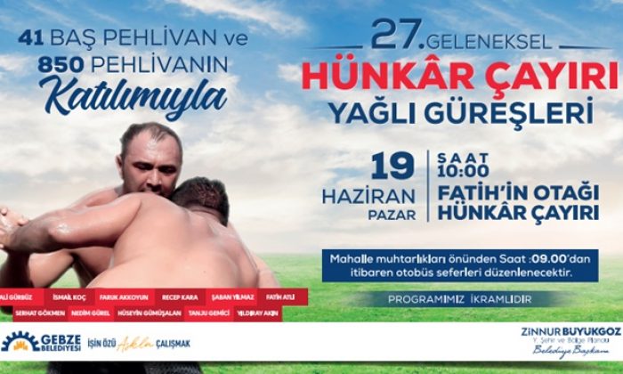 Gebze Belediyesi Hünkar Çayırı Yağlı Güreşler İlanı
