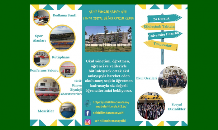 Dilovası Şehit İlimdar Atasoy Anadolu İmam-Hatip Lisesi Fen ve Sosyal Bilimler Proje Okulu Oldu