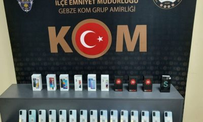 Kocaeli’de 46 kaçak cep telefonu ele geçirildi